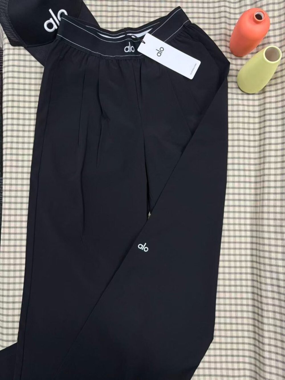 🆕Alo Yoga Suit Up Trouser Black Regular🖤 Loose Fit Pants - Picture 3 of 13